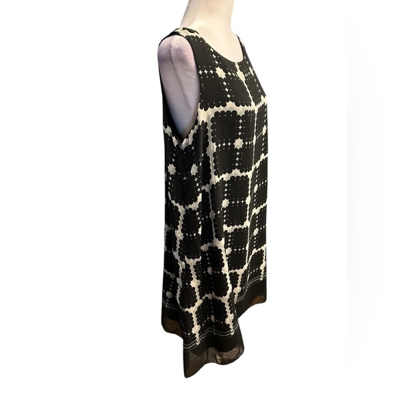 Max Studio Black and White Sleeveless Dress size L - Picture 3 of 7